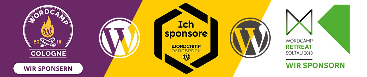 WordCamp Banner Sponsoring result gmbh