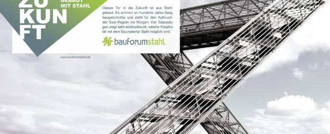 Agentur für Webentwicklung Ein BFS-Kampagnenmotiv. Zu sehen ist das Saarpolygon.